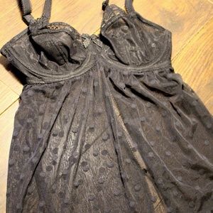 Marcie Babydoll - Black - 28DD